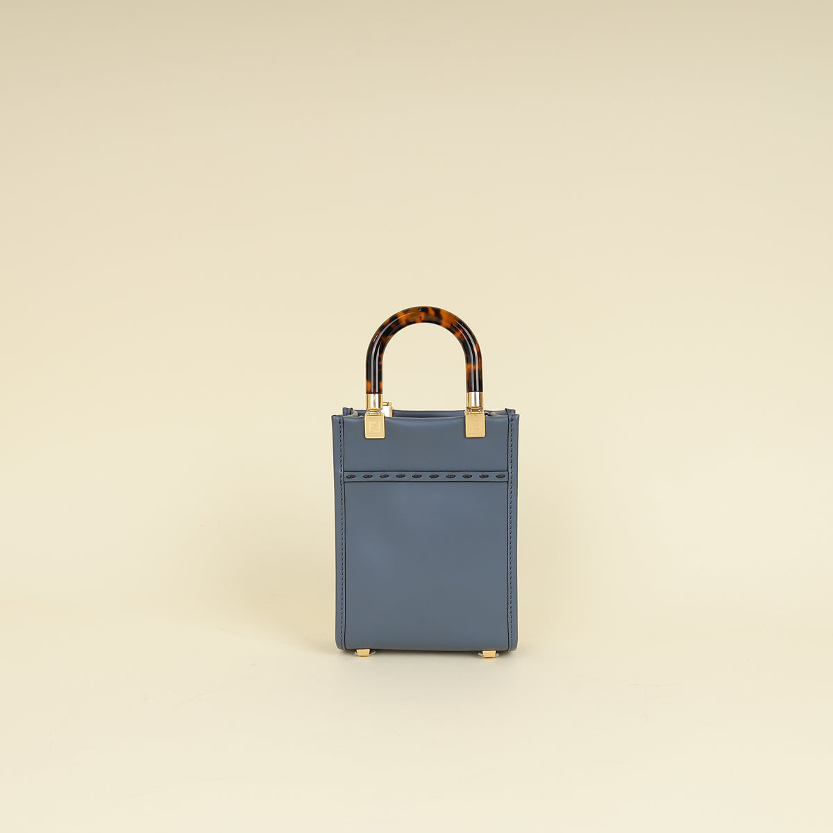 Fendi Dark Blue Mini Sunshine Shopper Bag-Fendi-THE CLOSET