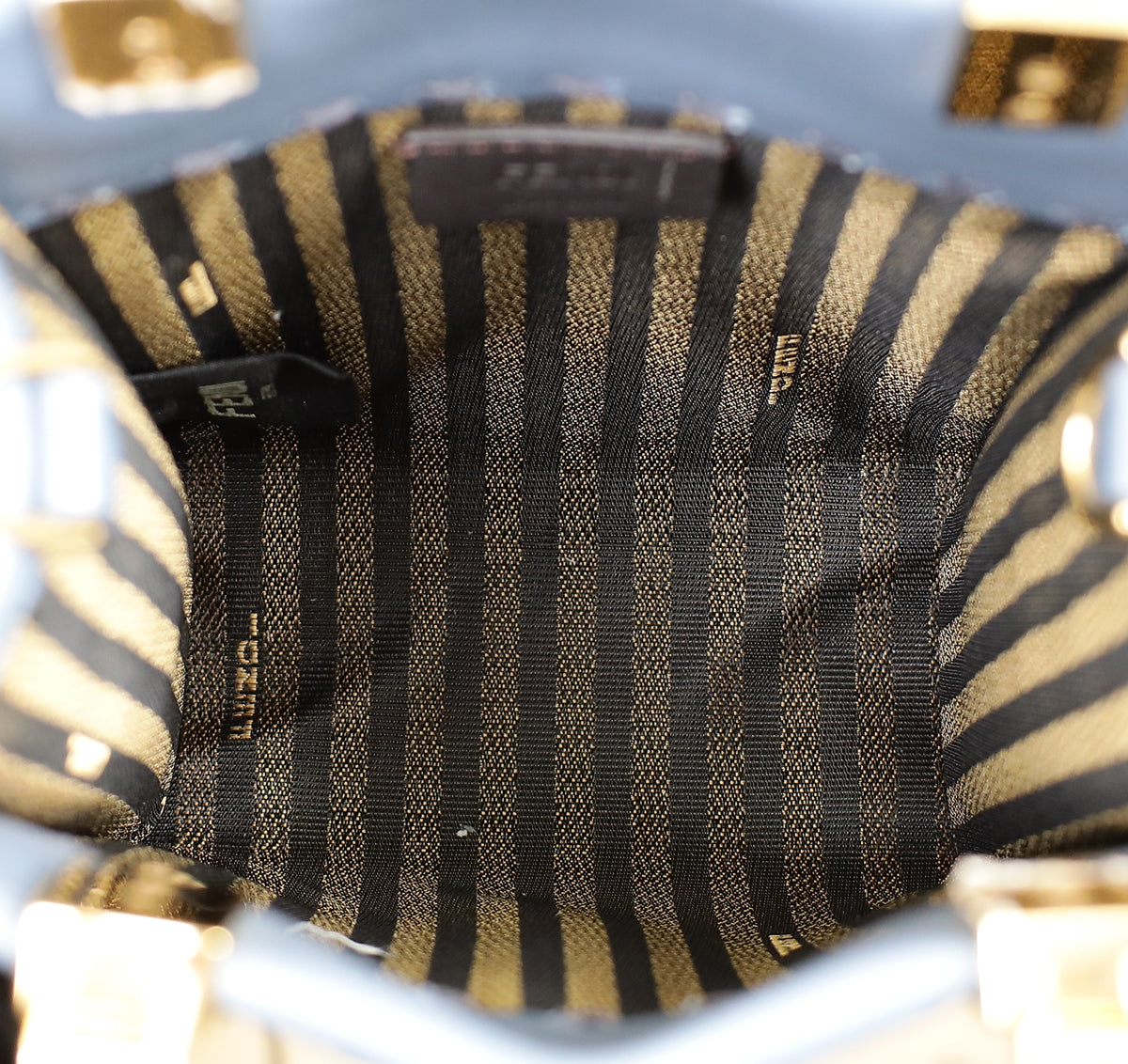 Fendi Dark Blue Mini Sunshine Shopper Bag-Fendi-THE CLOSET