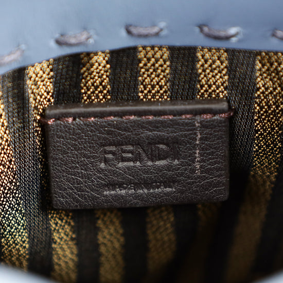 Fendi Dark Blue Mini Sunshine Shopper Bag-Fendi-THE CLOSET