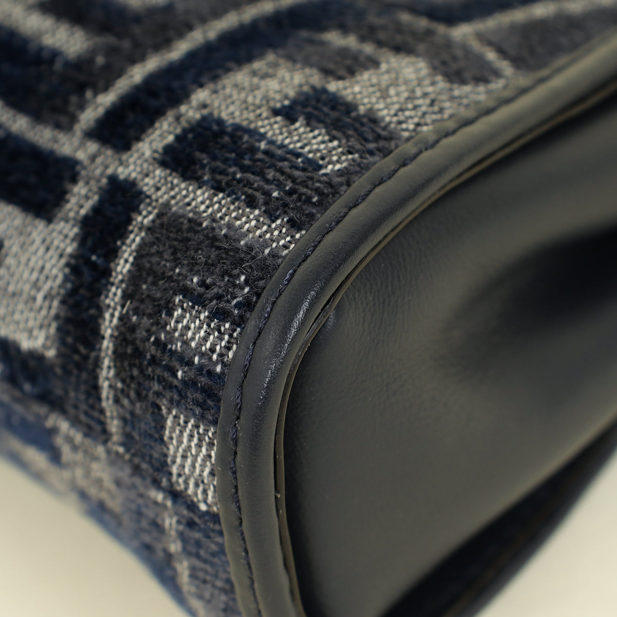 Fendi Navy Nano Peekaboo Bag