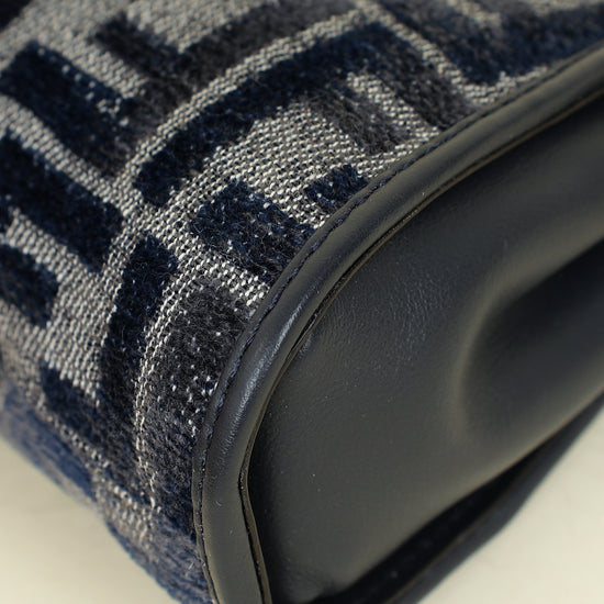 Fendi Navy Nano Peekaboo Bag