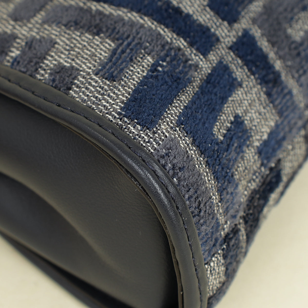 Fendi Navy Nano Peekaboo Bag