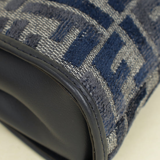 Fendi Navy Nano Peekaboo Bag