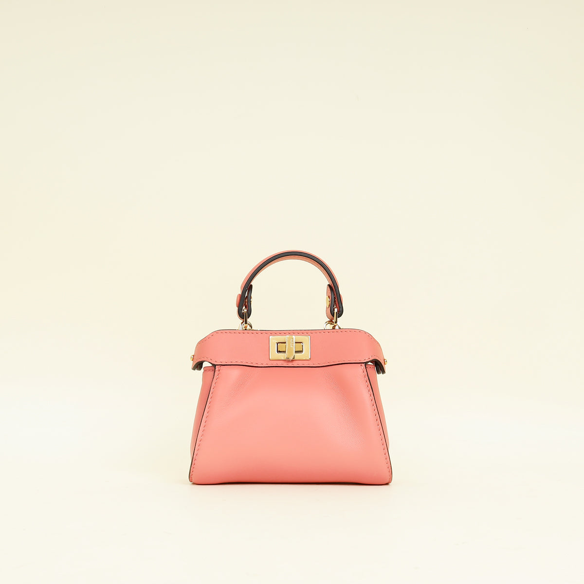 Fendi Rose Peach Nano Peekaboo Bag
