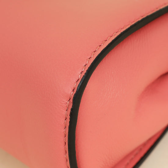 Fendi Rose Peach Nano Peekaboo Bag