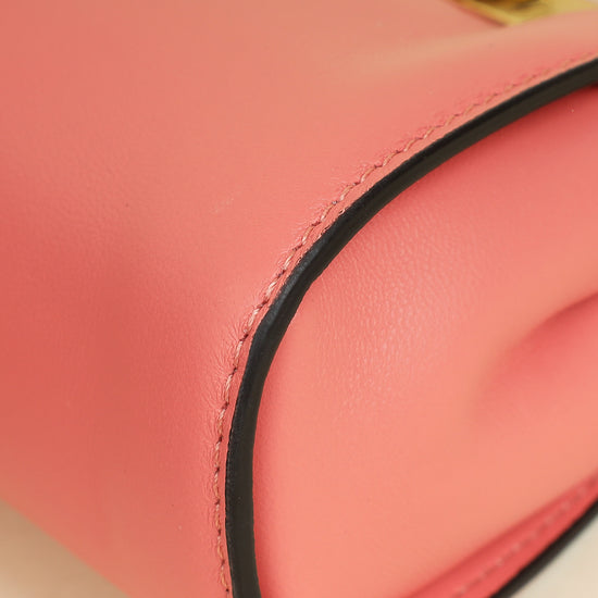 Fendi Rose Peach Nano Peekaboo Bag