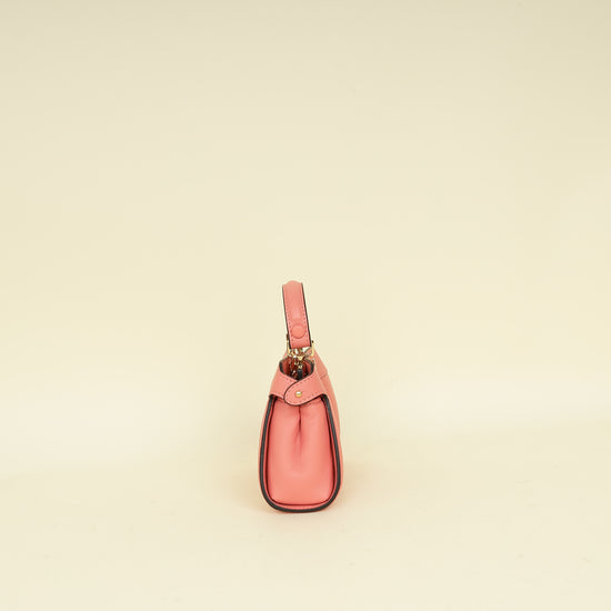 Fendi Rose Peach Nano Peekaboo Bag