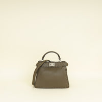 Fendi Dark Olive Selleria Petite Peekaboo ISeeU Bag-Handbags-Fendi-THE CLOSET