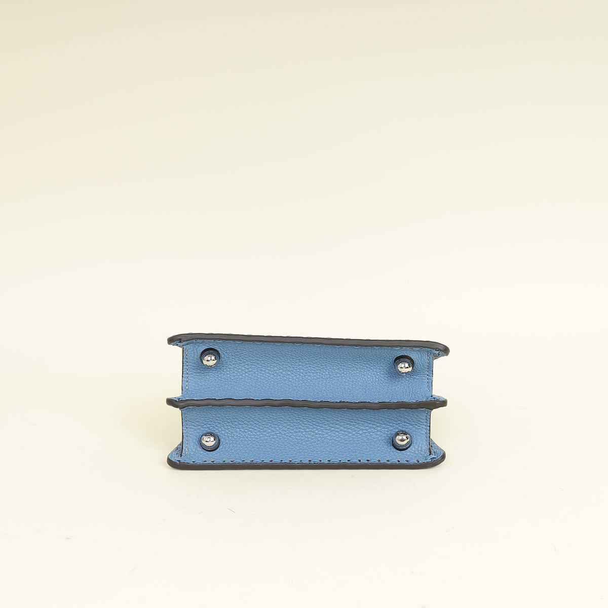 Fendi Blue Selleria Peekaboo ISeeU Petite Bag