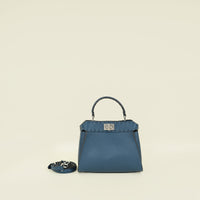 Fendi Dark Teal Peekaboo Selleria Mini Bag