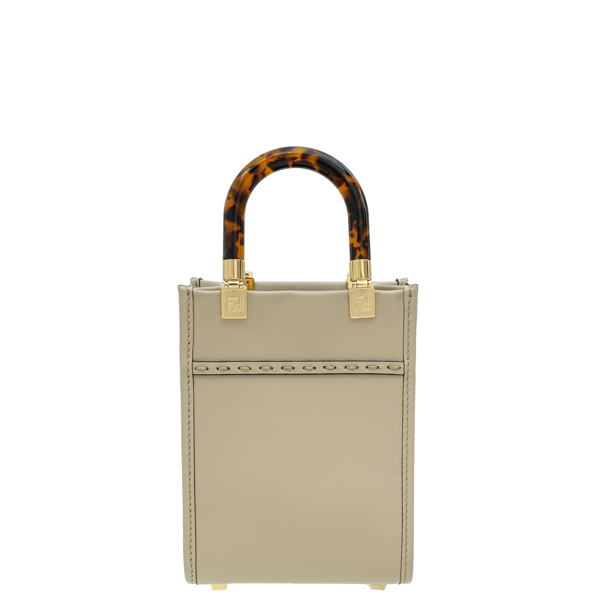 Fendi Beige Mini Sunshine Shopper Bag-Fendi-THE CLOSET