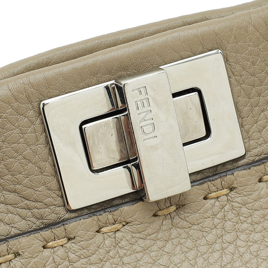 Fendi Etoupe Peekaboo Sellier Mini Bag