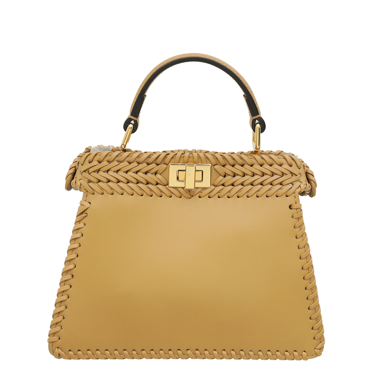 Fendi Beige Peekaboo ISEEU Petite Interlaced Bag-Fendi-THE CLOSET