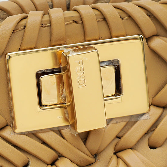 Fendi Beige Peekaboo ISEEU Petite Interlaced Bag-Fendi-THE CLOSET