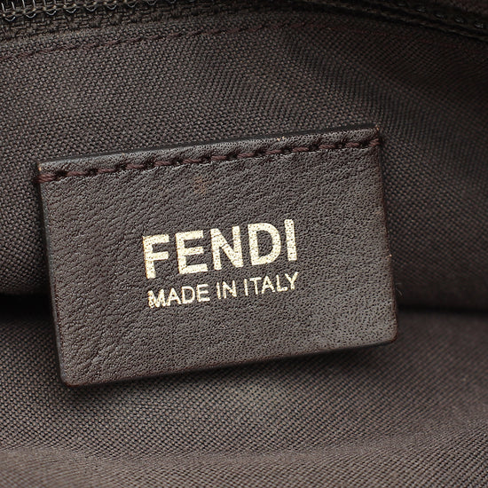 Fendi Zucca Mia Large Flap Shoulder Bag-Fendi-THE CLOSET