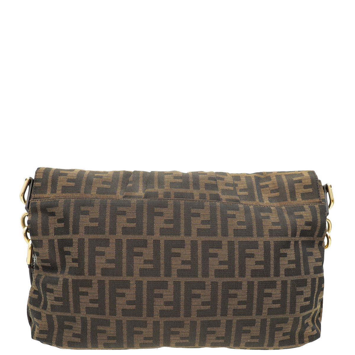 Fendi Zucca Mia Large Flap Shoulder Bag-Fendi-THE CLOSET