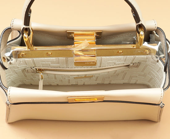 Fendi Beige Mini Peekaboo Bag-Fendi-THE CLOSET