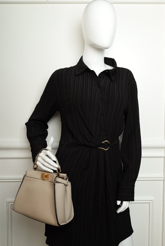 Fendi Beige Mini Peekaboo Bag-Fendi-THE CLOSET