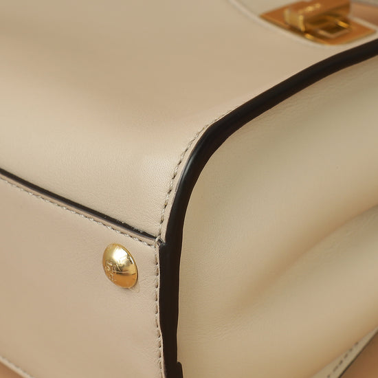 Fendi Beige Mini Peekaboo Bag-Fendi-THE CLOSET