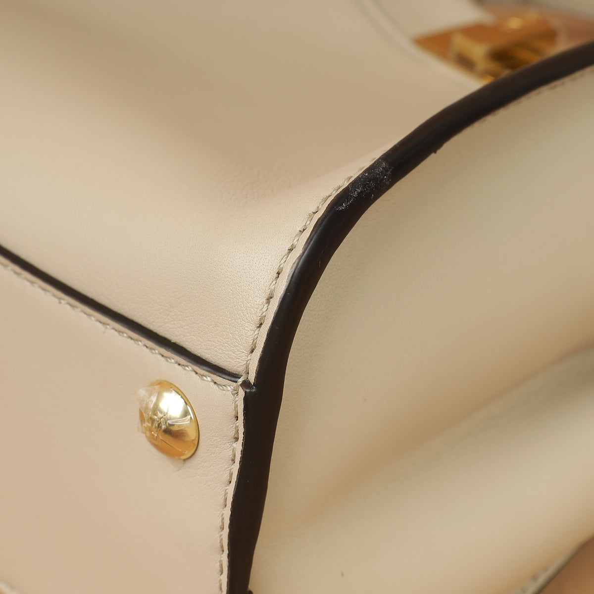 Fendi Beige Mini Peekaboo Bag-Fendi-THE CLOSET