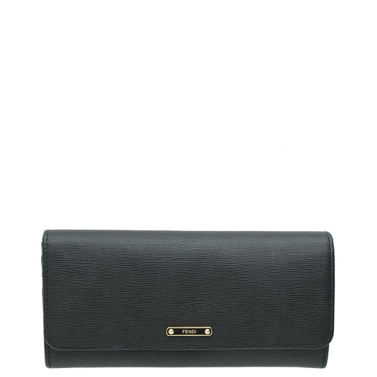 Fendi Black Continental Wallet