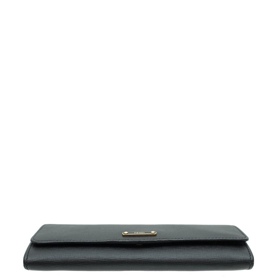 Fendi Black Continental Wallet