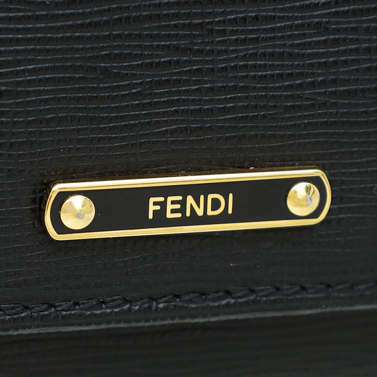 Fendi Black Continental Wallet