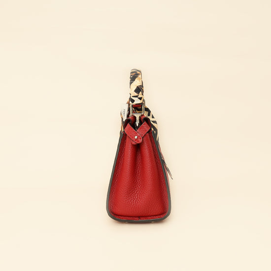 Fendi Red Selleria Mini Peekaboo Bag w/ Twilly-Fendi-THE CLOSET