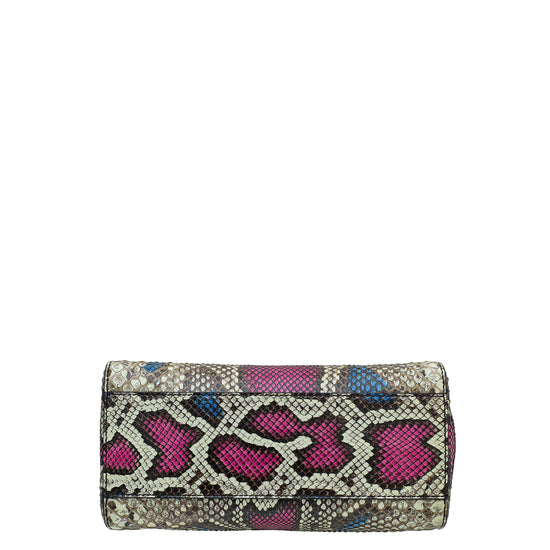 Fendi Multicolor Python Peekaboo Mini Bag