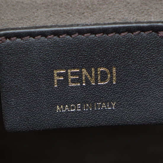 Fendi Black FF Embossed Mon Tresor Mini Bucket Bag