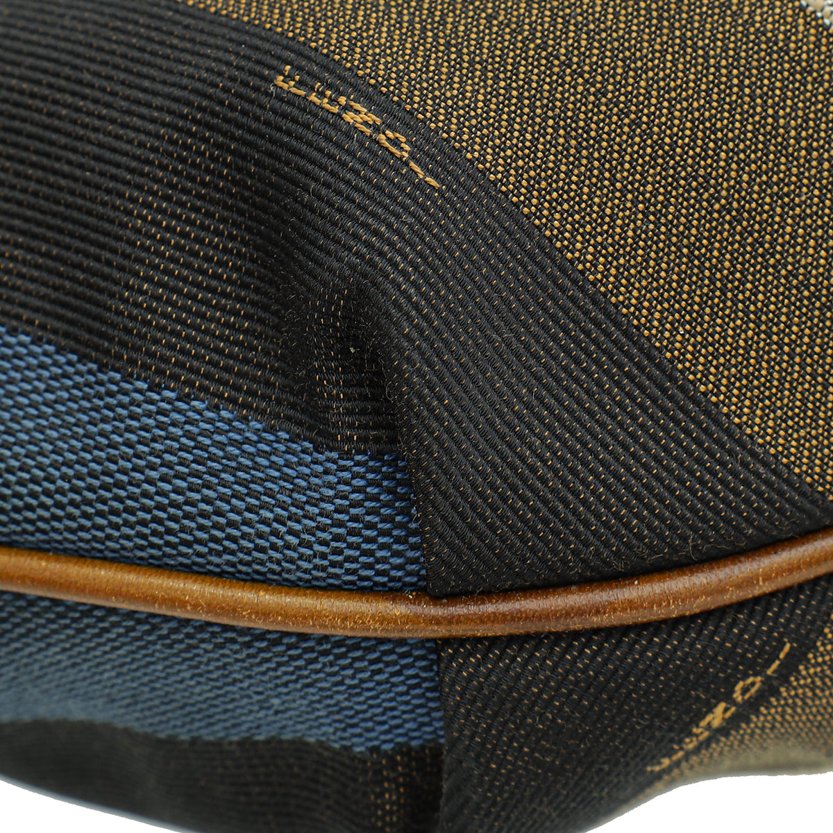 Fendi Multicolor Pequin Stripe Chef Chain Hobo Bag-Fendi-THE CLOSET