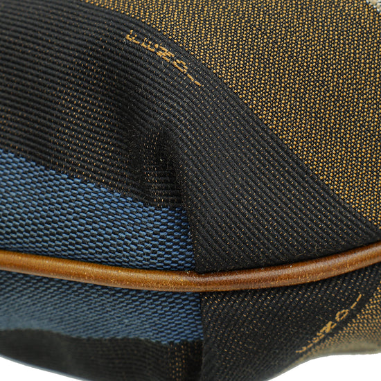 Fendi Multicolor Pequin Stripe Chef Chain Hobo Bag-Fendi-THE CLOSET