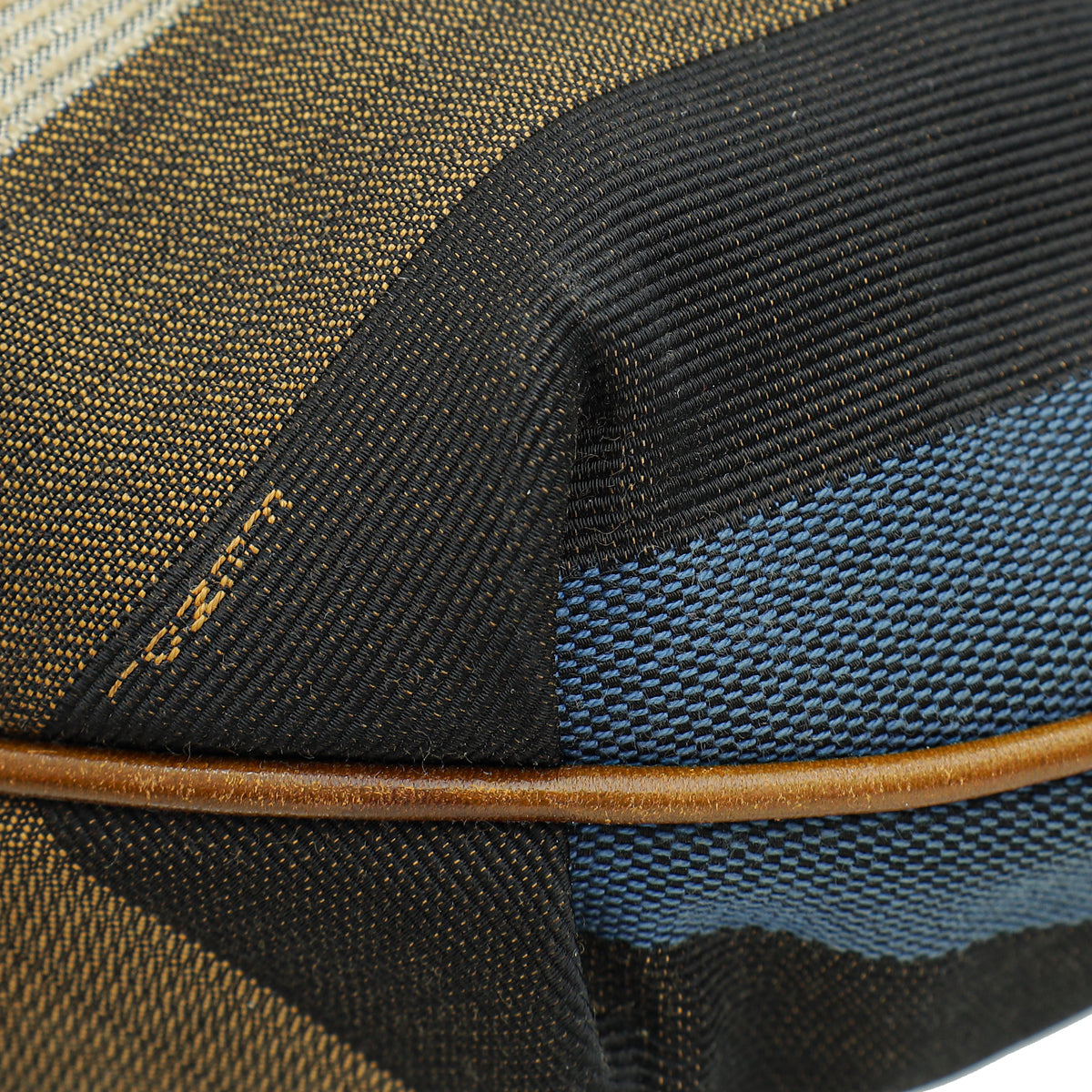 Fendi Multicolor Pequin Stripe Chef Chain Hobo Bag-Fendi-THE CLOSET