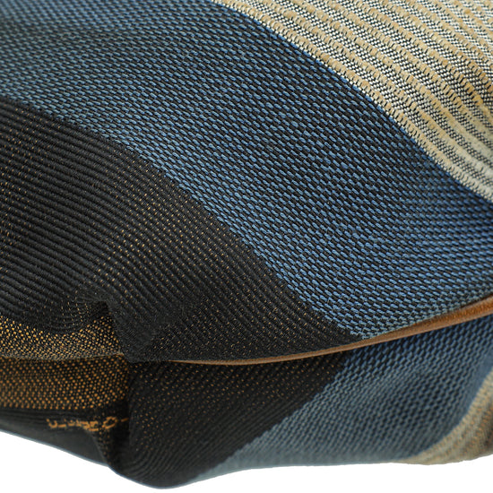 Fendi Multicolor Pequin Stripe Chef Chain Hobo Bag-Fendi-THE CLOSET