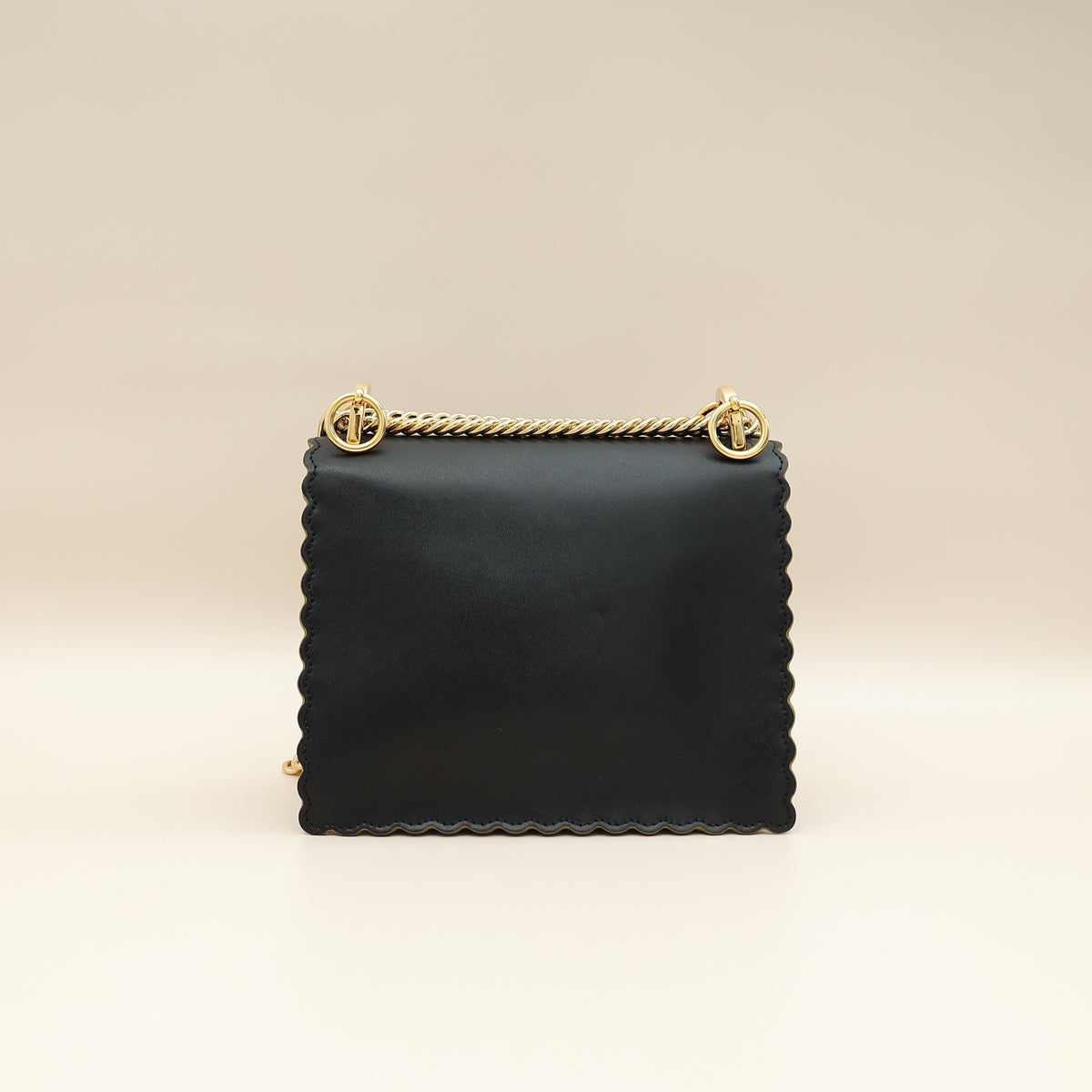 Fendi Black Kan I Stud Small Shoulder Bag-Fendi-THE CLOSET