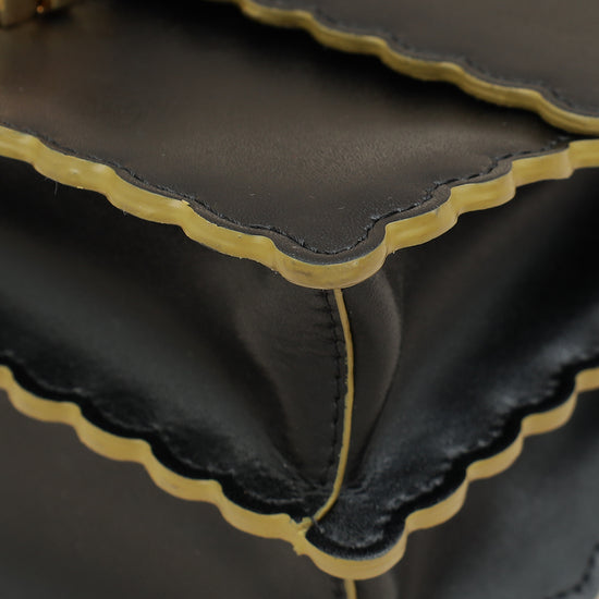 Fendi Black Kan I Stud Small Shoulder Bag-Fendi-THE CLOSET