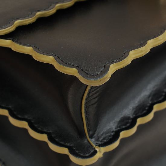 Fendi Black Kan I Stud Small Shoulder Bag-Fendi-THE CLOSET