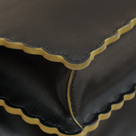 Fendi Black Kan I Stud Small Shoulder Bag-Fendi-THE CLOSET