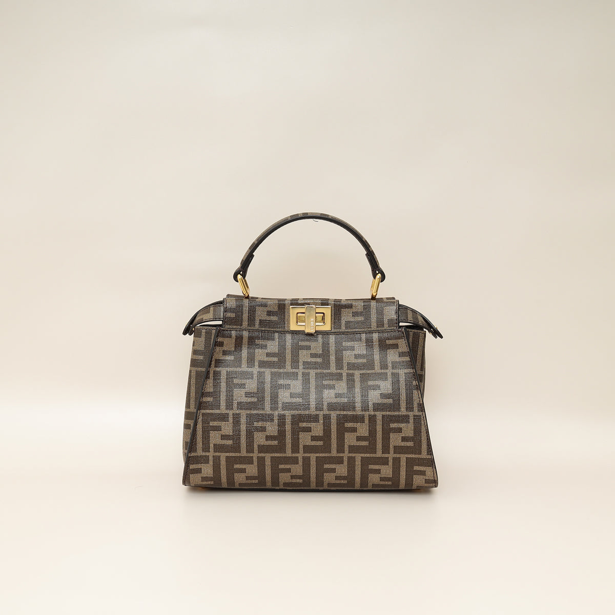 Fendi Multicolor FF Glazed With Inlay Peekaboo Mini Bag