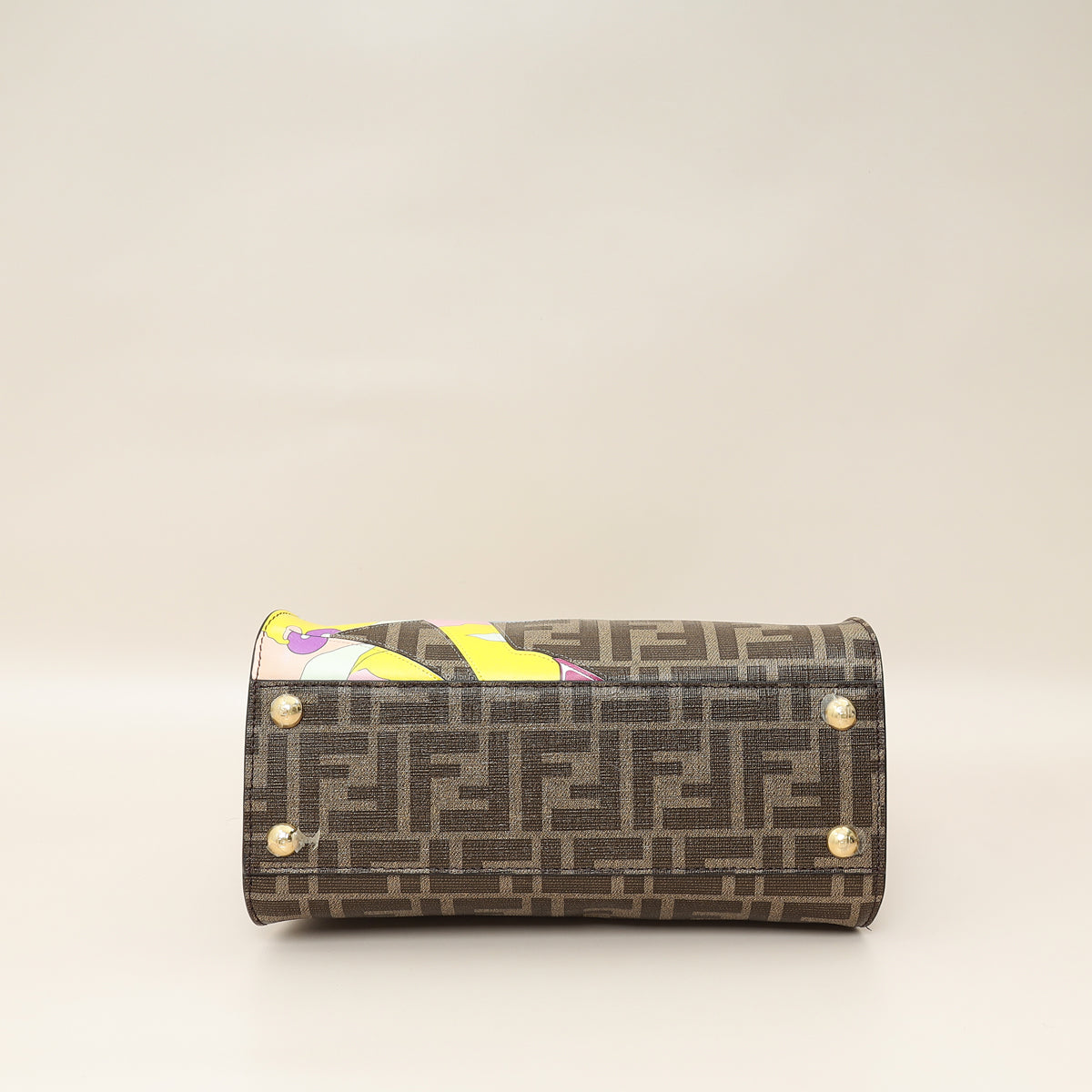 Fendi Multicolor FF Glazed With Inlay Peekaboo Mini Bag-Fendi-THE CLOSET