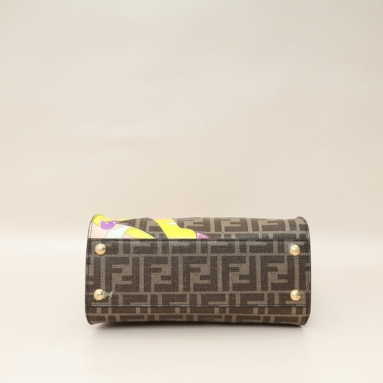 Fendi Multicolor FF Glazed With Inlay Peekaboo Mini Bag-Fendi-THE CLOSET