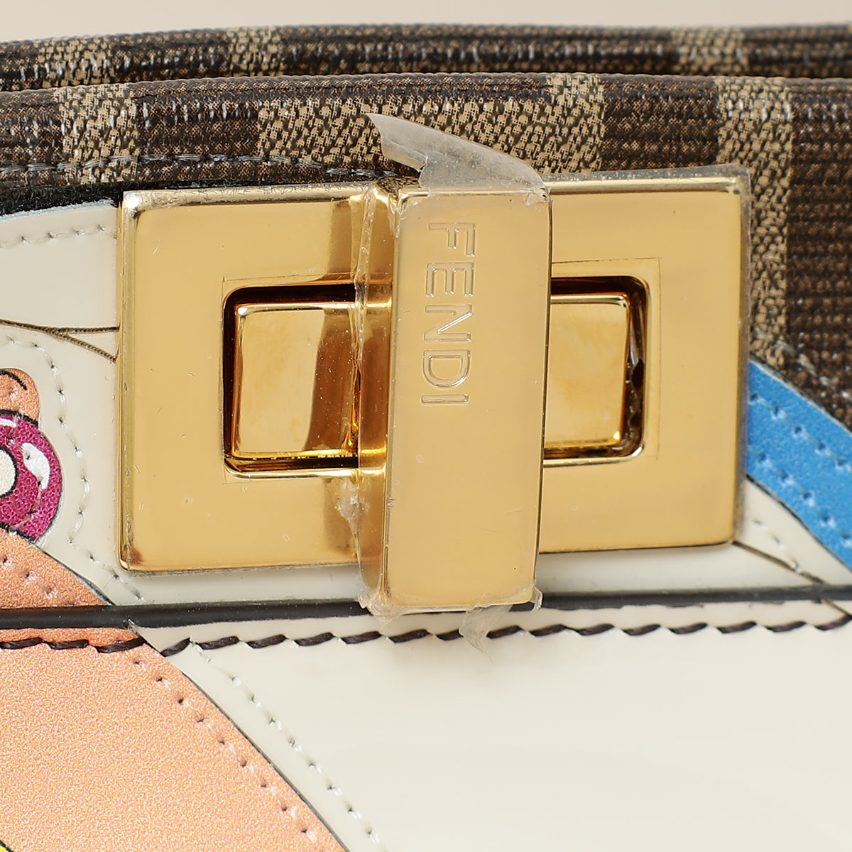 Fendi Multicolor FF Glazed With Inlay Peekaboo Mini Bag-Fendi-THE CLOSET
