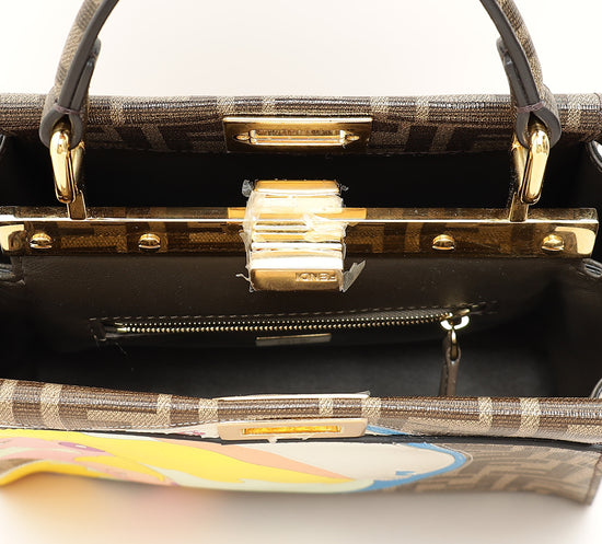 Fendi Multicolor FF Glazed With Inlay Peekaboo Mini Bag-Fendi-THE CLOSET