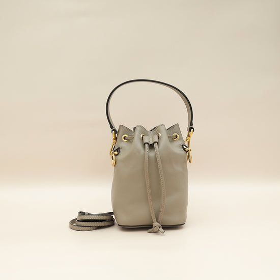 Fendi Grey Mon Tresor Mini Bucket Bag