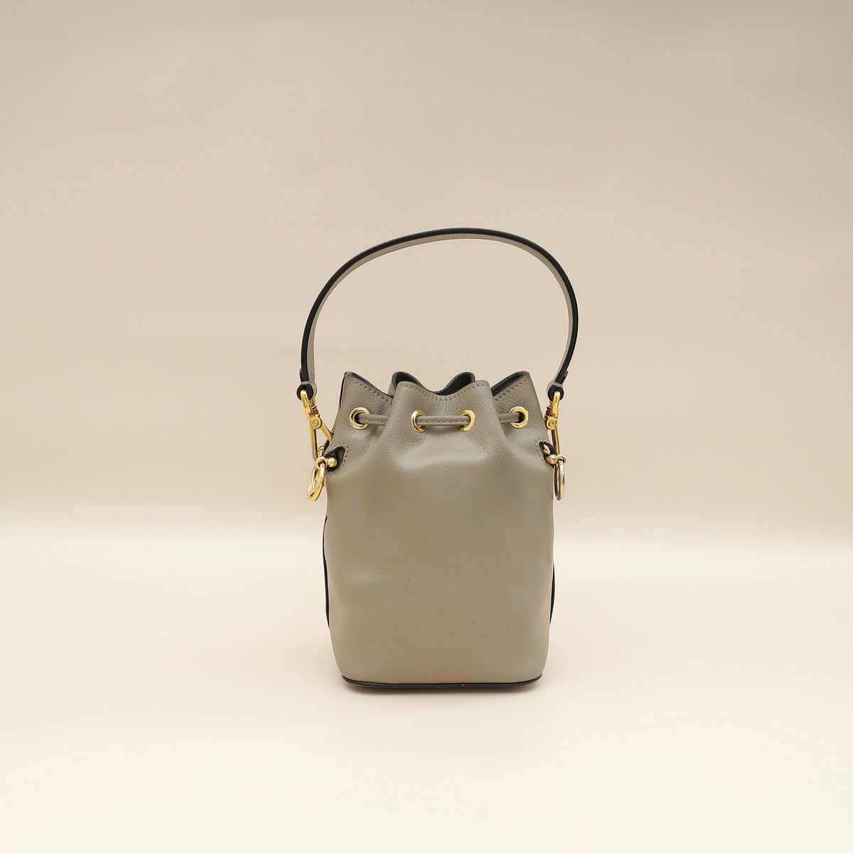 Fendi Grey Mon Tresor Mini Bucket Bag