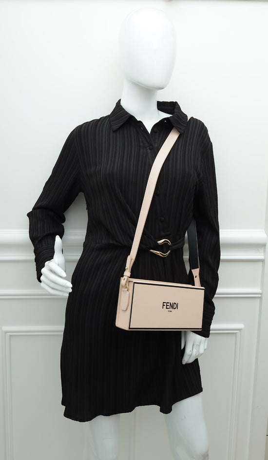 Fendi Light Rose Horizontal Crossbody Box Bag