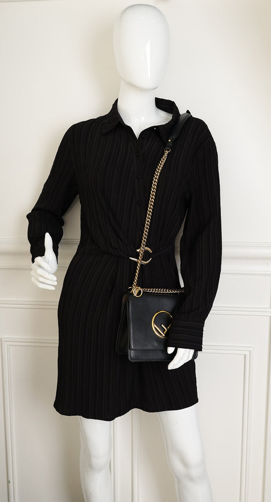 Fendi Black Kan I Small Shoulder Bag