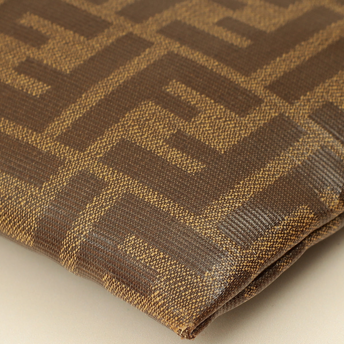 Fendi Tobacco FF Flat Baguette Medium Pouch-Fendi-THE CLOSET