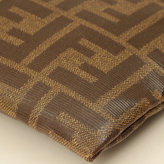 Fendi Tobacco FF Flat Baguette Medium Pouch-Fendi-THE CLOSET