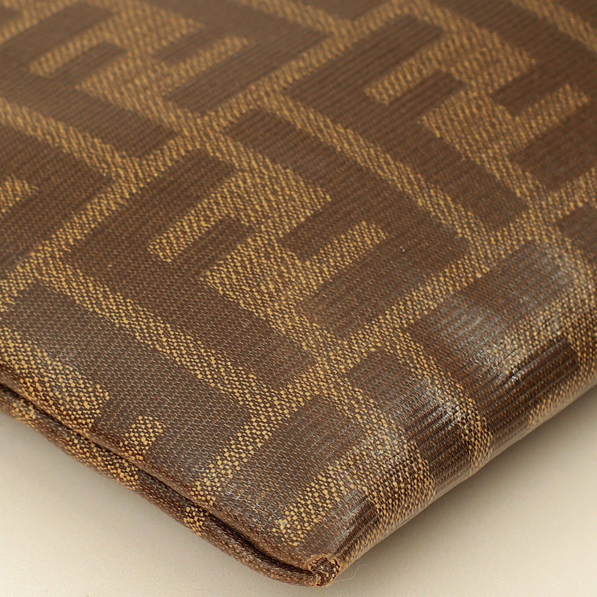 Fendi Tobacco FF Flat Baguette Medium Pouch-Fendi-THE CLOSET